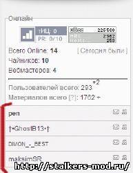 Новый вид кто онлайн для ucoz